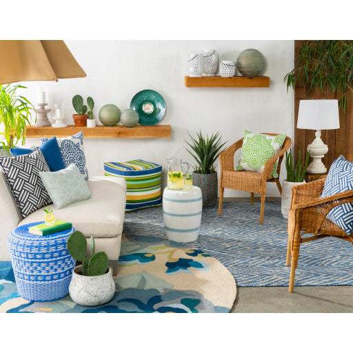 Parkdale Indoor/Outdoor Metal Garden Stool in Various Colors Roomscene Image