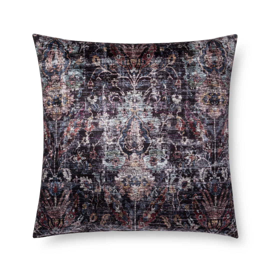 Abstract Black & Multi Pillow by Loloi