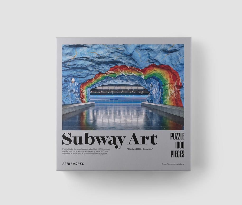 puzzle subway art rainbow 1