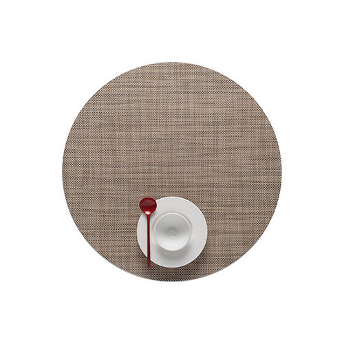 mini basketweave round placemat by chilewich 100408 002 14