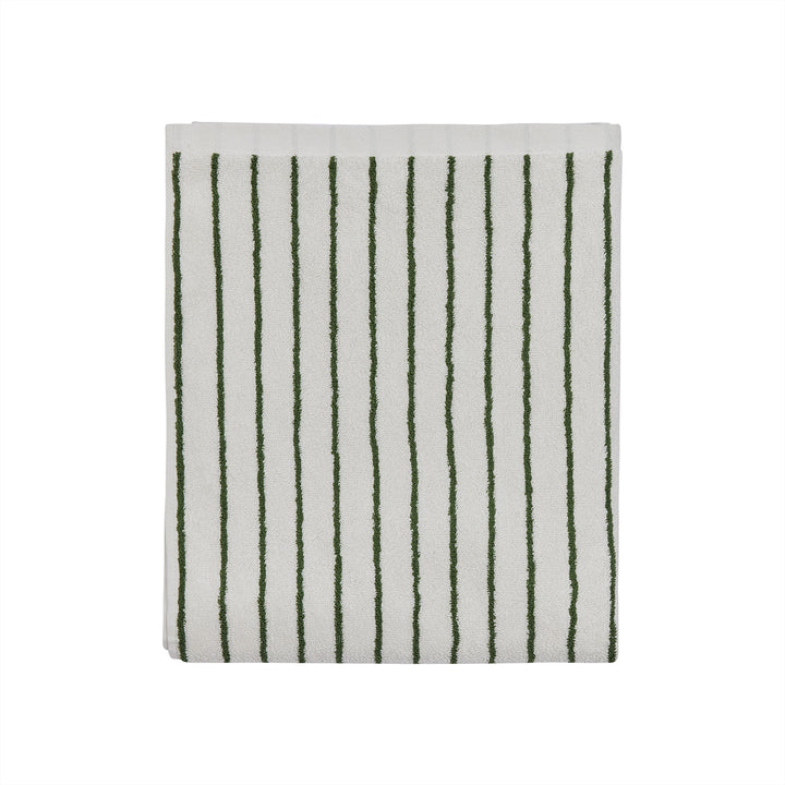 raita towel medium green offwhite 1