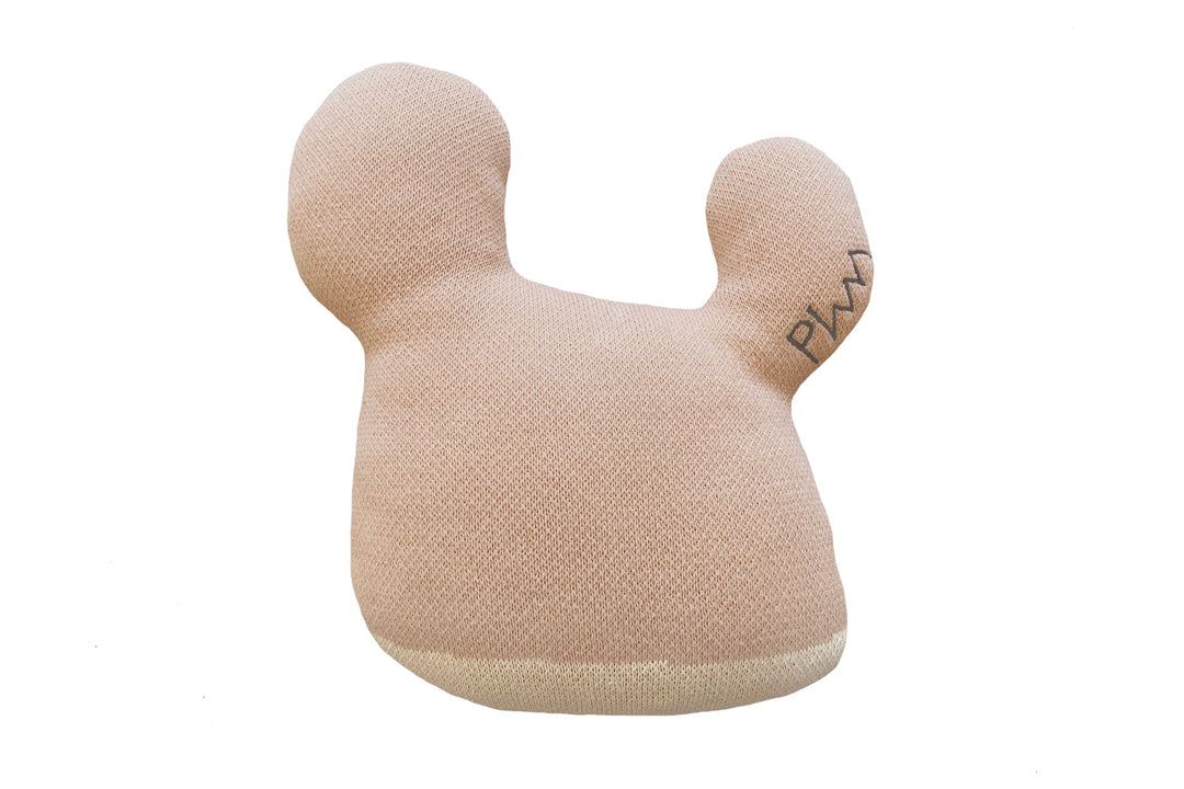 Miss Mighty Mouse Knitted cushion 2