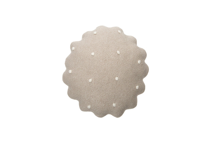 knitted cushion round biscuit by lorena canals sc rbisc dwh 1
