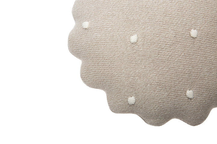 knitted cushion round biscuit by lorena canals sc rbisc dwh 5