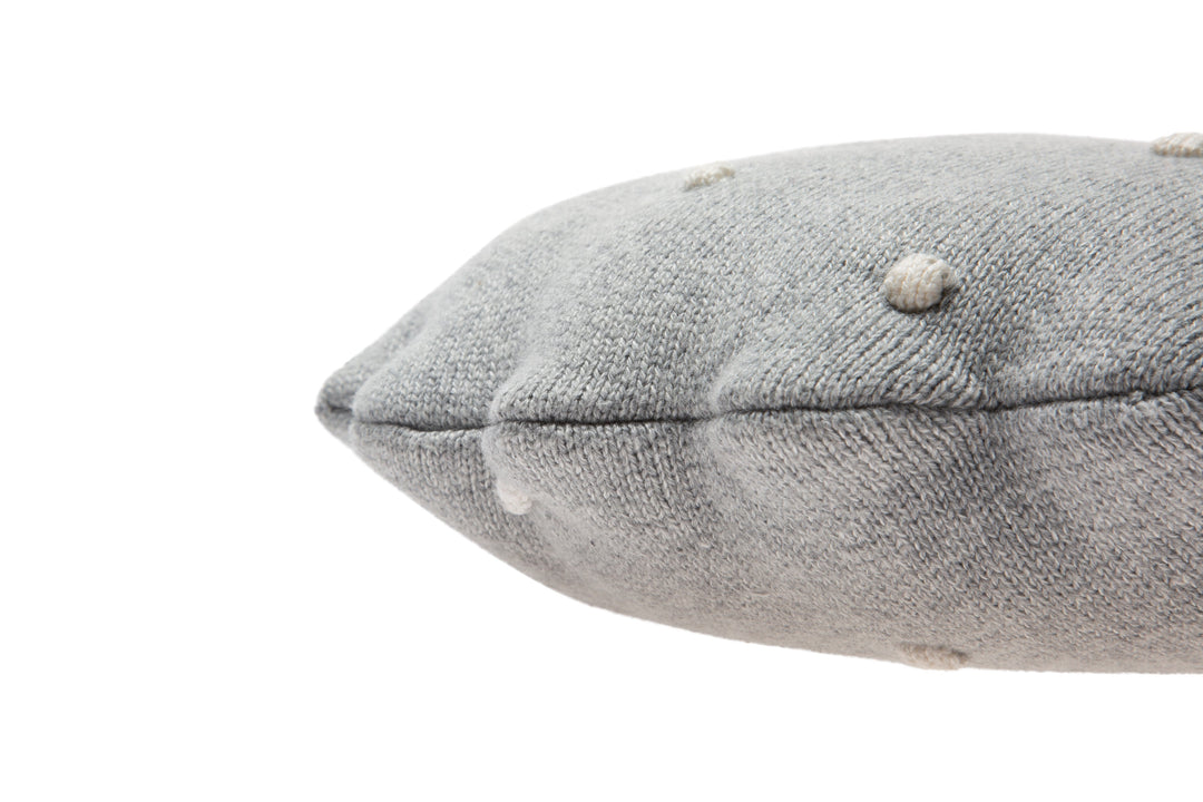knitted cushion round biscuit by lorena canals sc rbisc dwh 17
