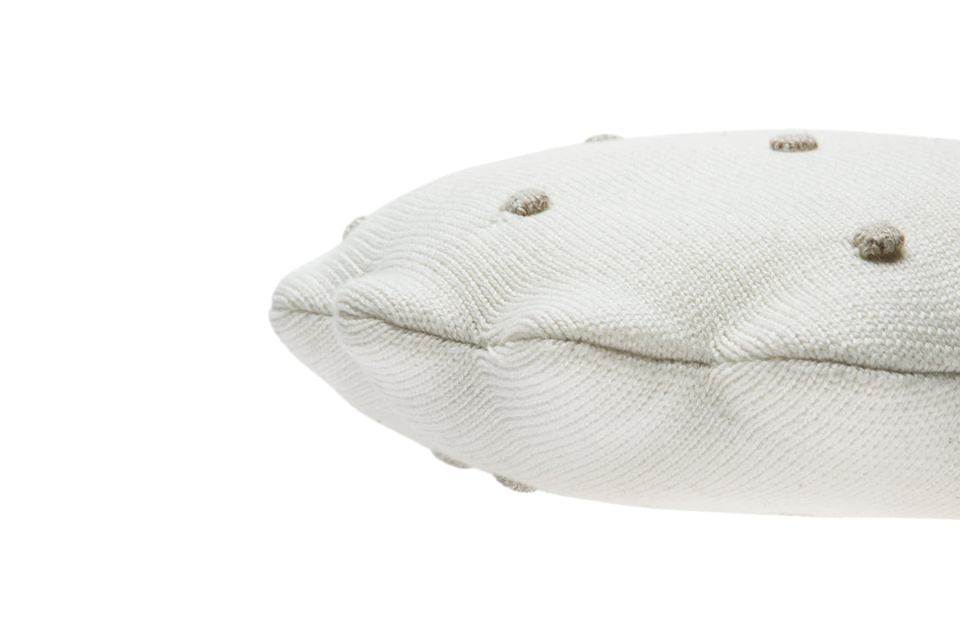 knitted cushion round biscuit by lorena canals sc rbisc dwh 23
