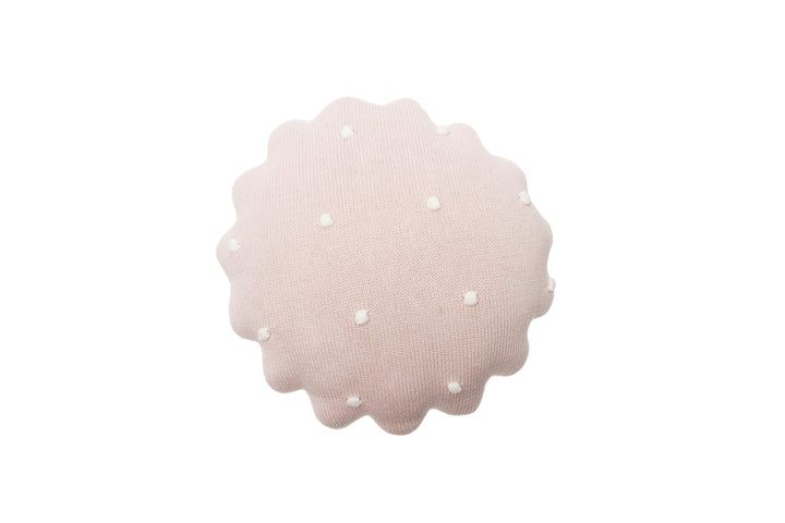 knitted cushion round biscuit by lorena canals sc rbisc dwh 28