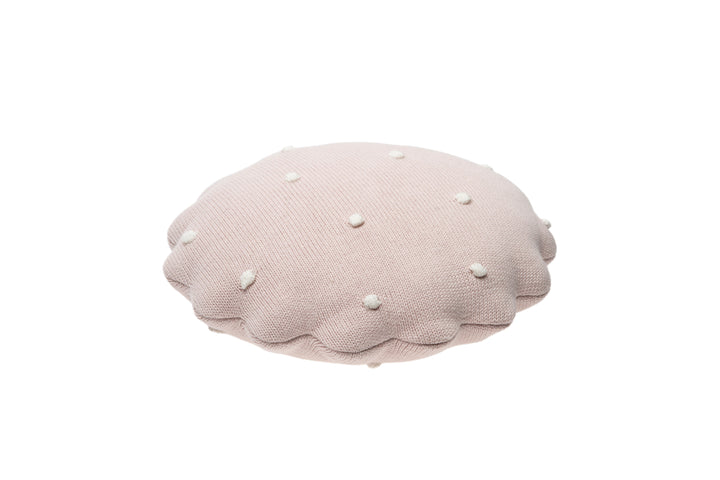 knitted cushion round biscuit by lorena canals sc rbisc dwh 29