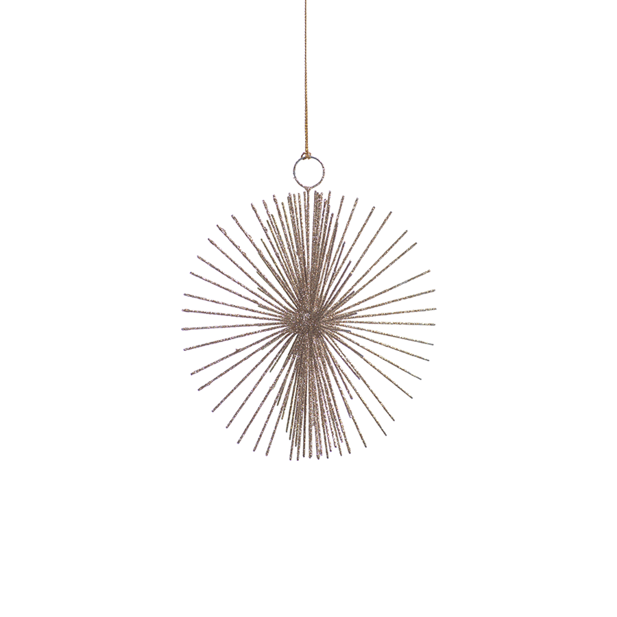 Spiked Holiday Hanging Ornament in Various Colors