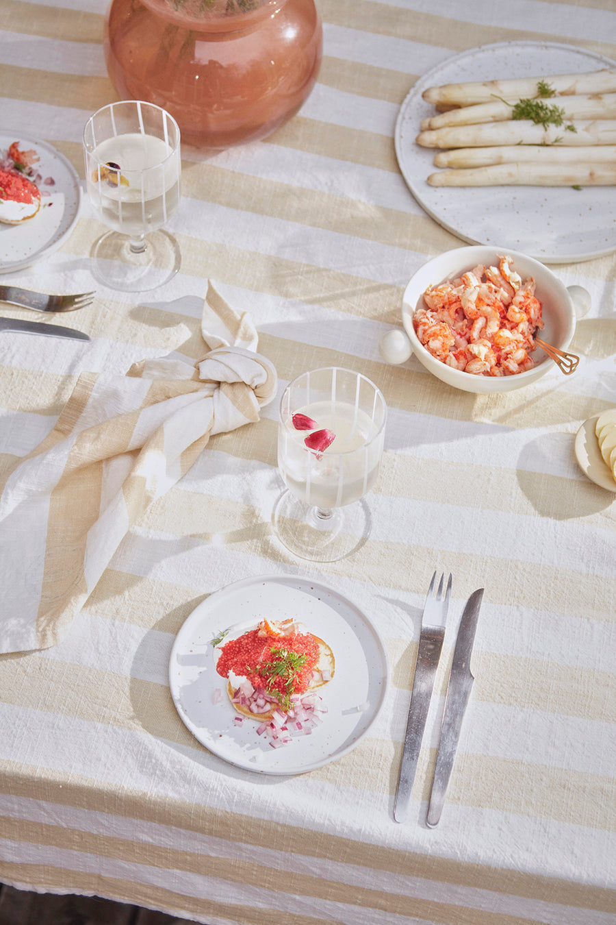 striped tablecloth small vanilla oyoy l300305 4