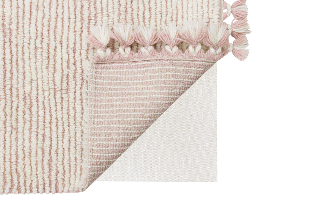 koa pink woolable rug by lorena canals wo koa pk s 17