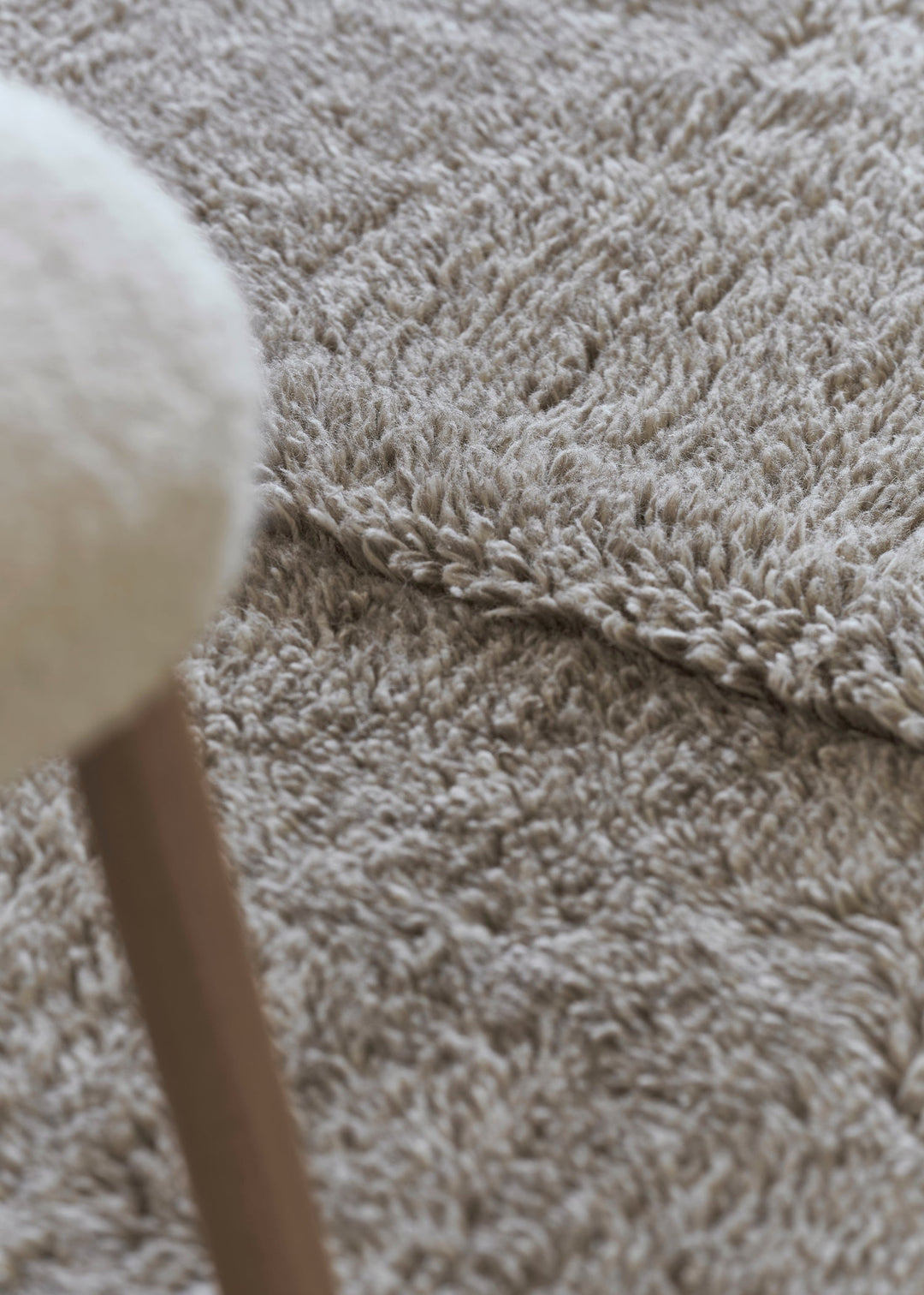 tundra blended sheep grey woolable rug by lorena canals wo tun lgr s 23