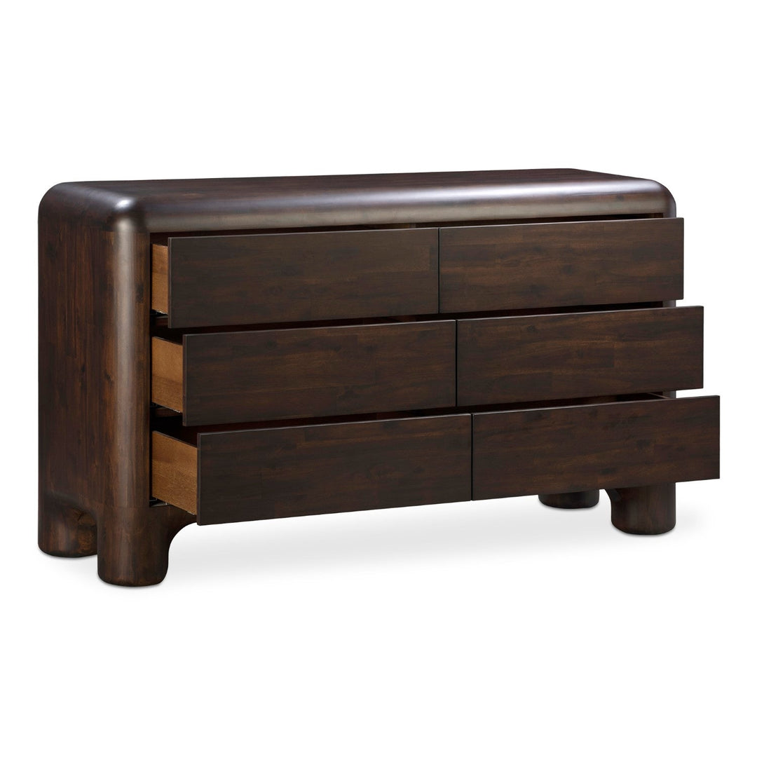 Rowan 6 Drawer Dresser Dark Brown 6