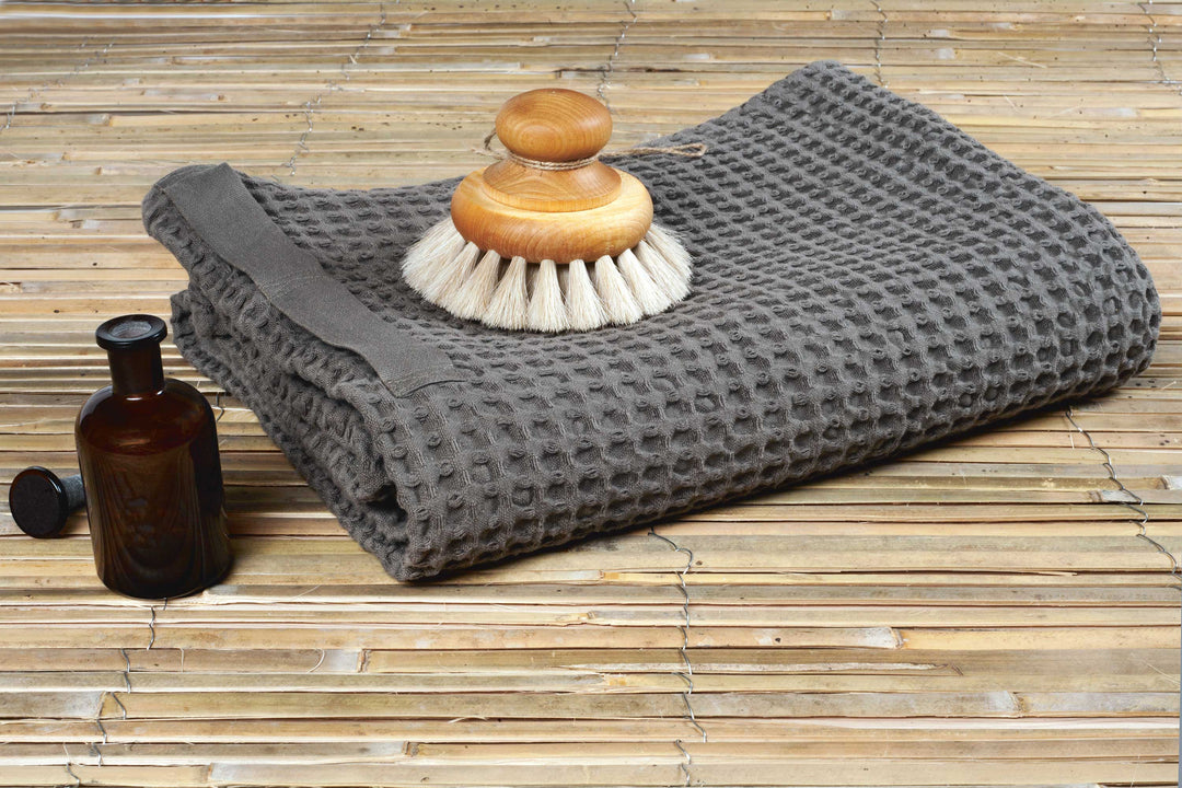 big waffle medium towel in multiple colors design by the organic company 17