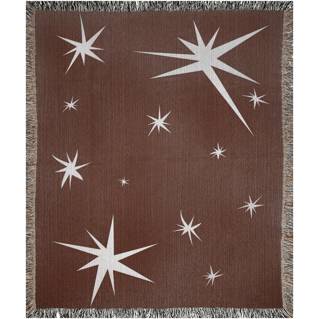 Red Star Woven Throw Blankets