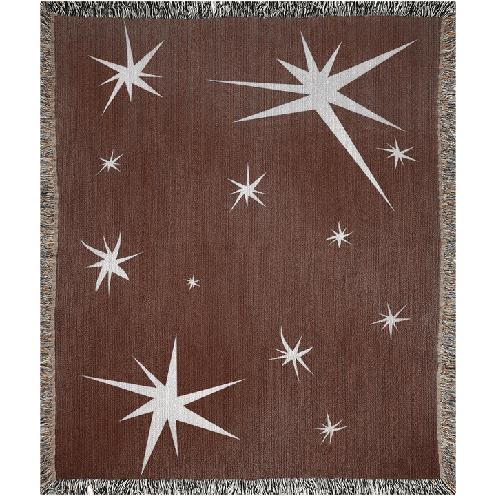 Red Star Woven Throw Blankets