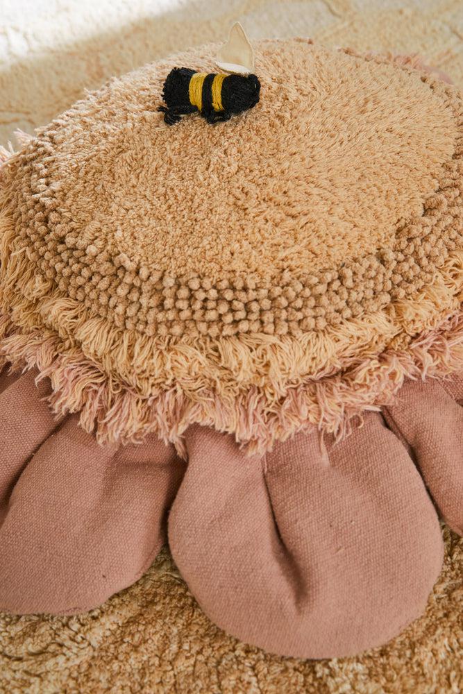 Pink Daisy Floor Cushion 5