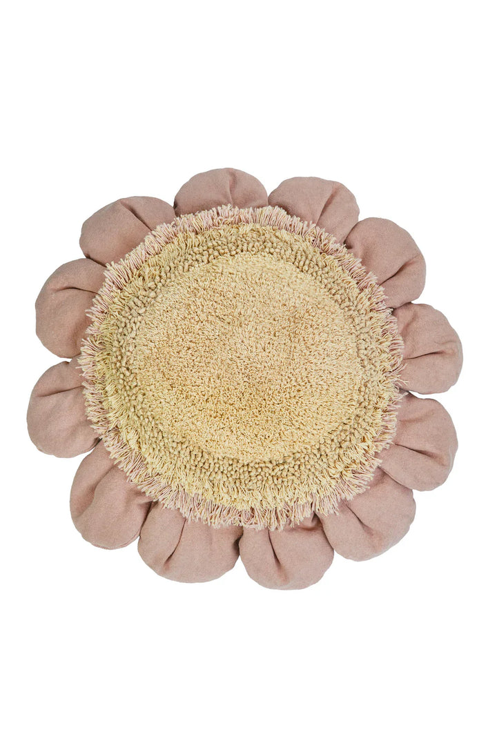 Pink Daisy Floor Cushion 2