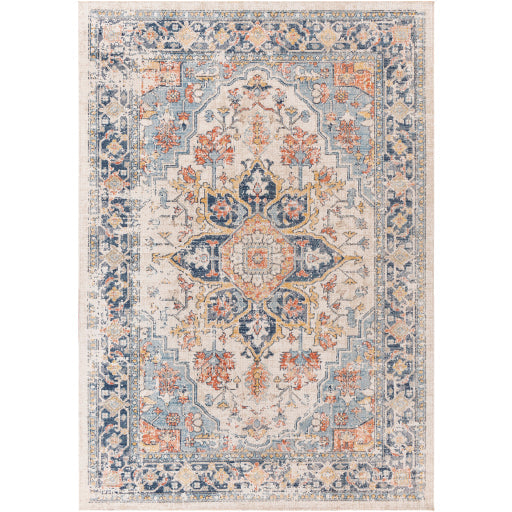 Huntington Beach Indoor/Outdoor Blue Rug Flatshot Image