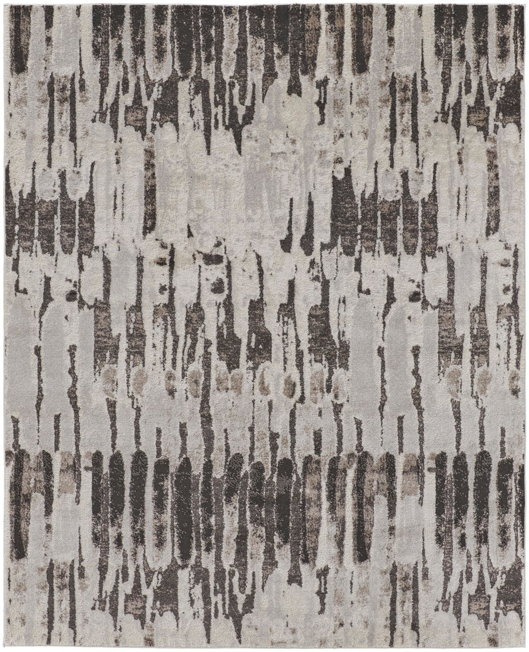 Kayden Abstract Gray/Charcoal Gray Rug - Open Box 1