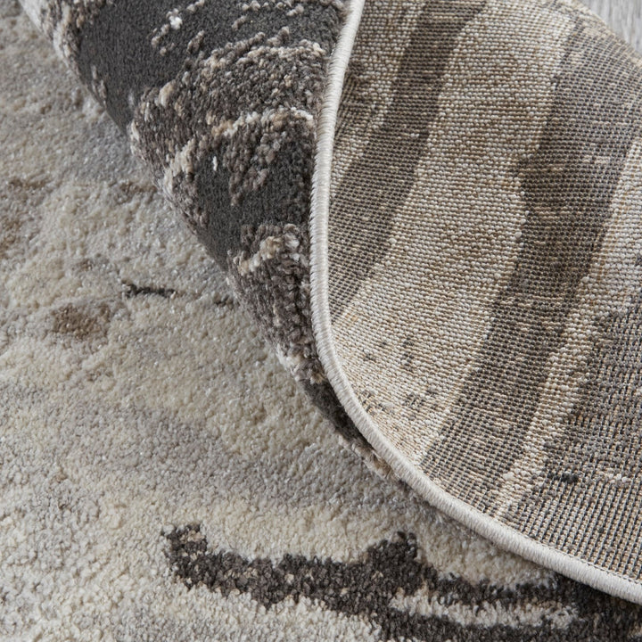 Kayden Abstract Gray/Charcoal Gray Rug - Open Box 3