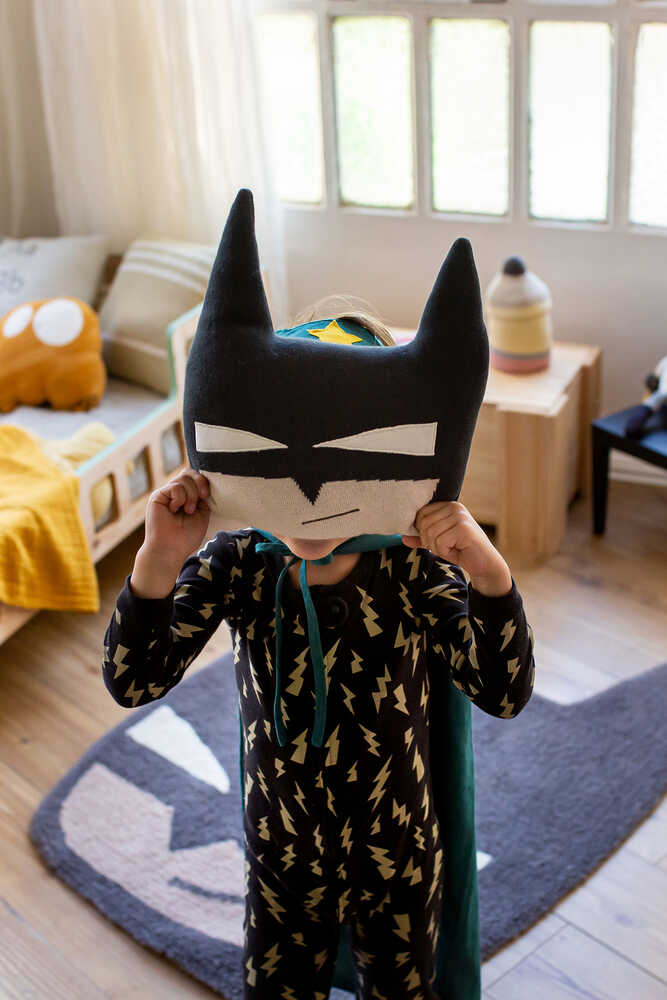 Batboy Knitted Cushion 6