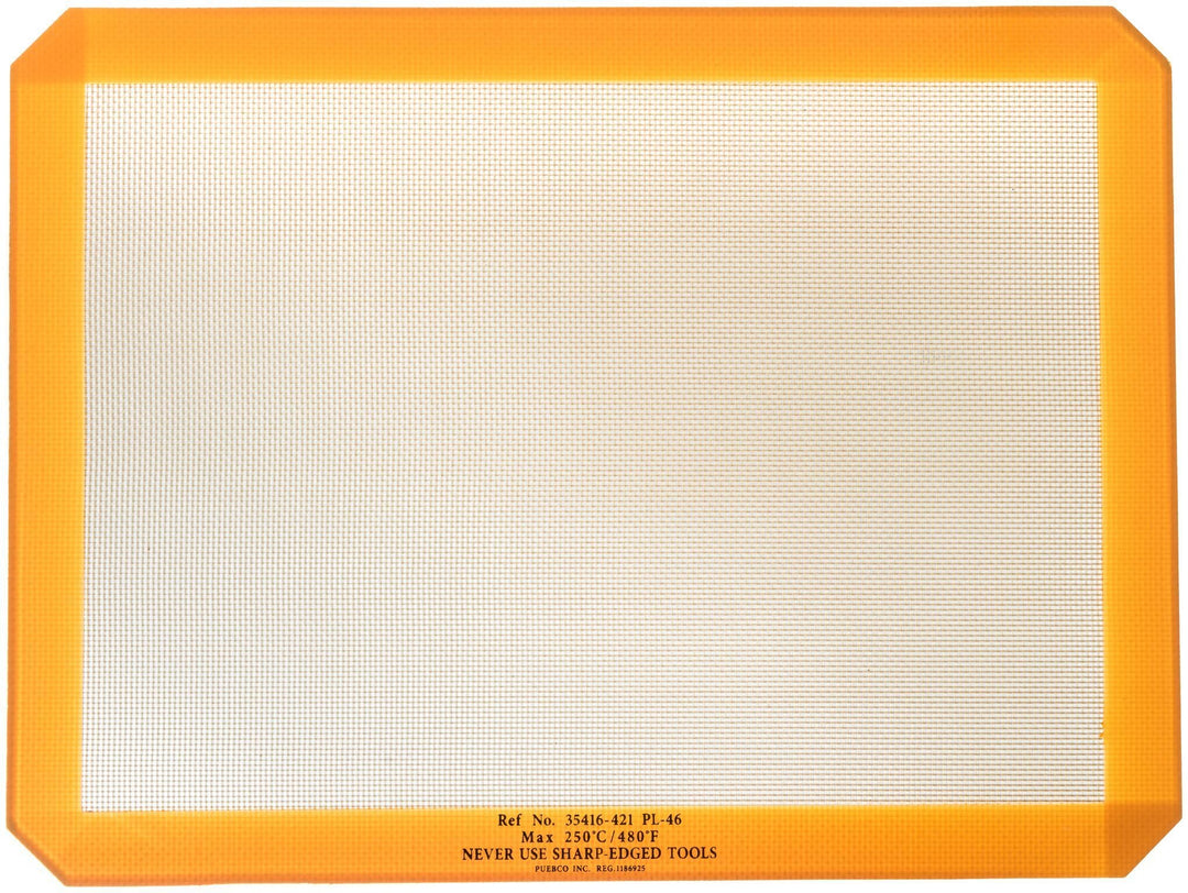 silicone placemat in yellow design by puebco 2