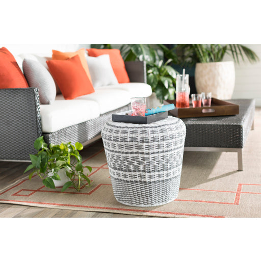 Parkdale Indoor/Outdoor Metal Garden Stool in Various Colors Roomscene Image