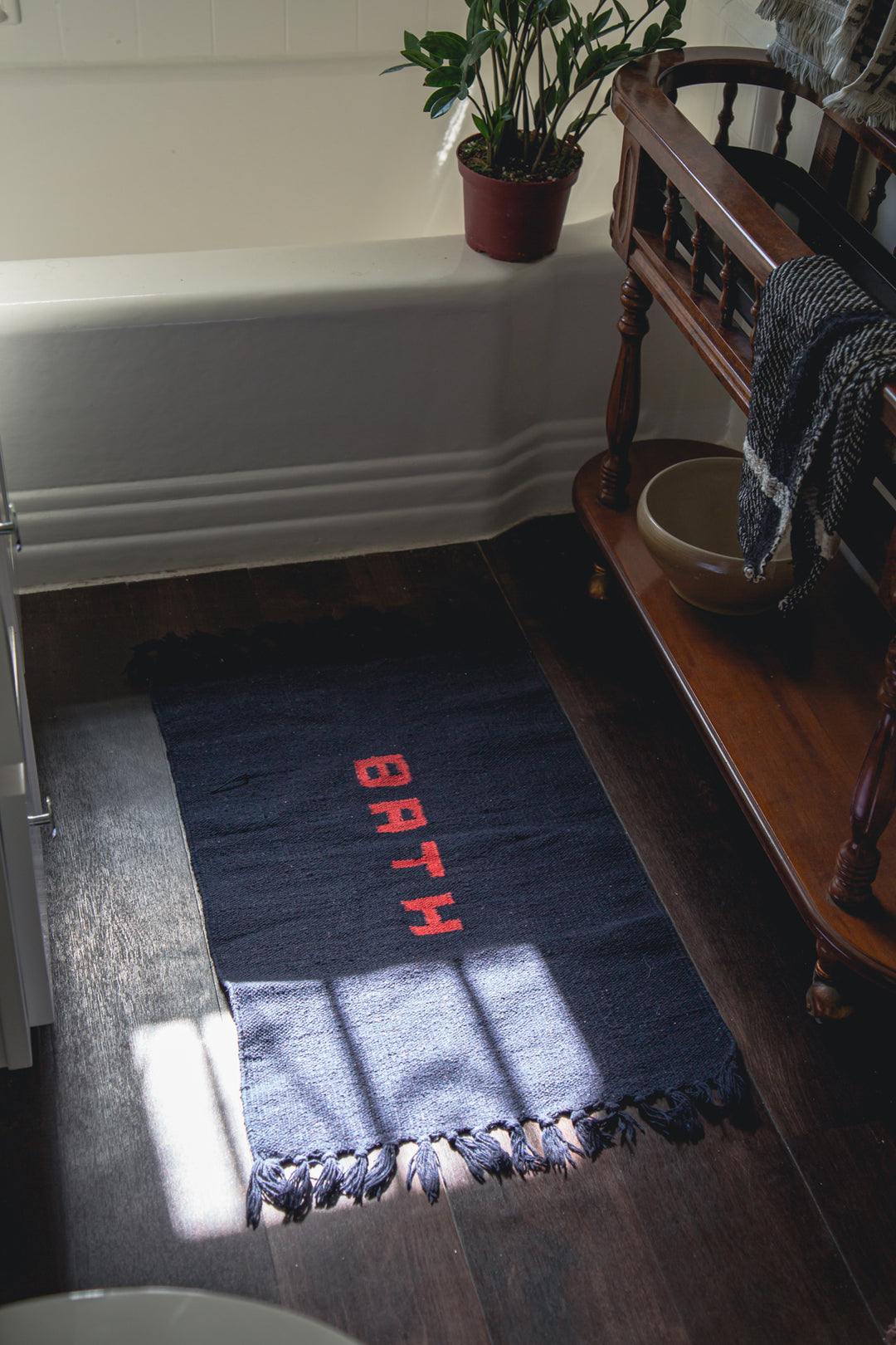 Handloomed Recycle Yarn Bath Mat