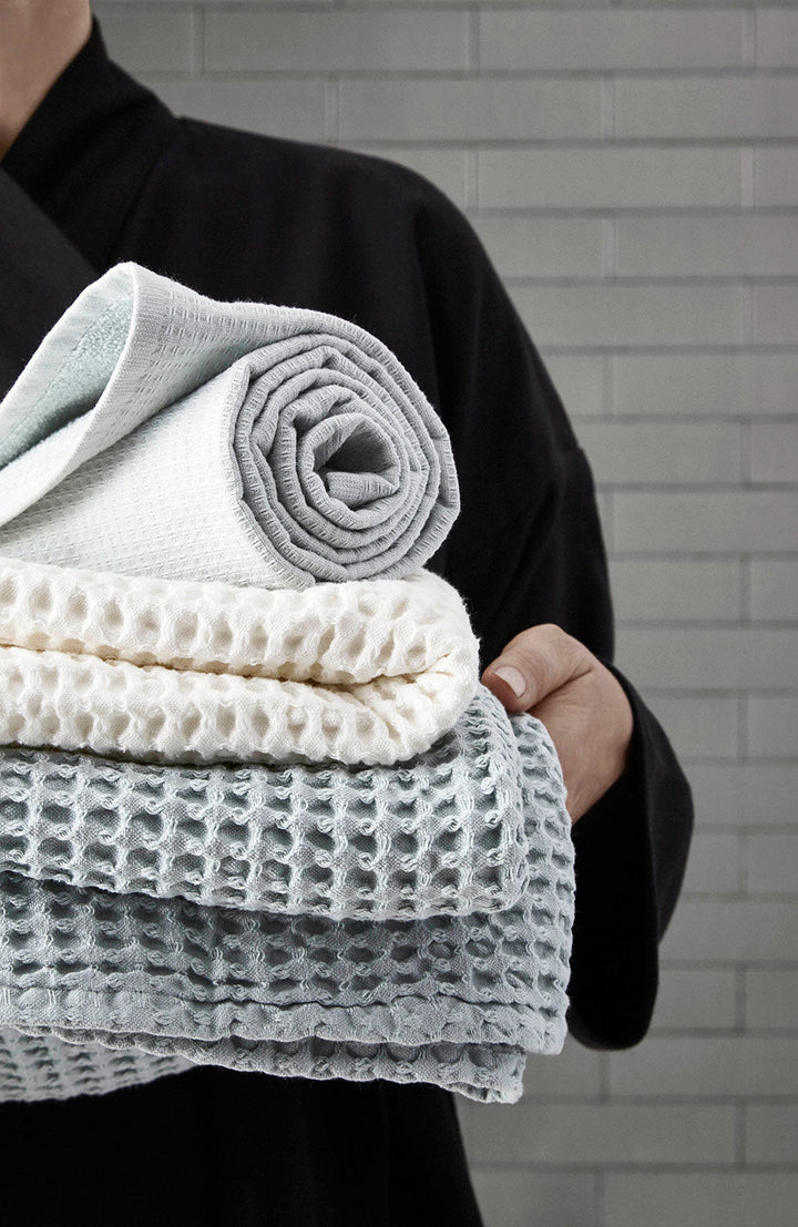 big waffle medium towel in multiple colors design by the organic company 16