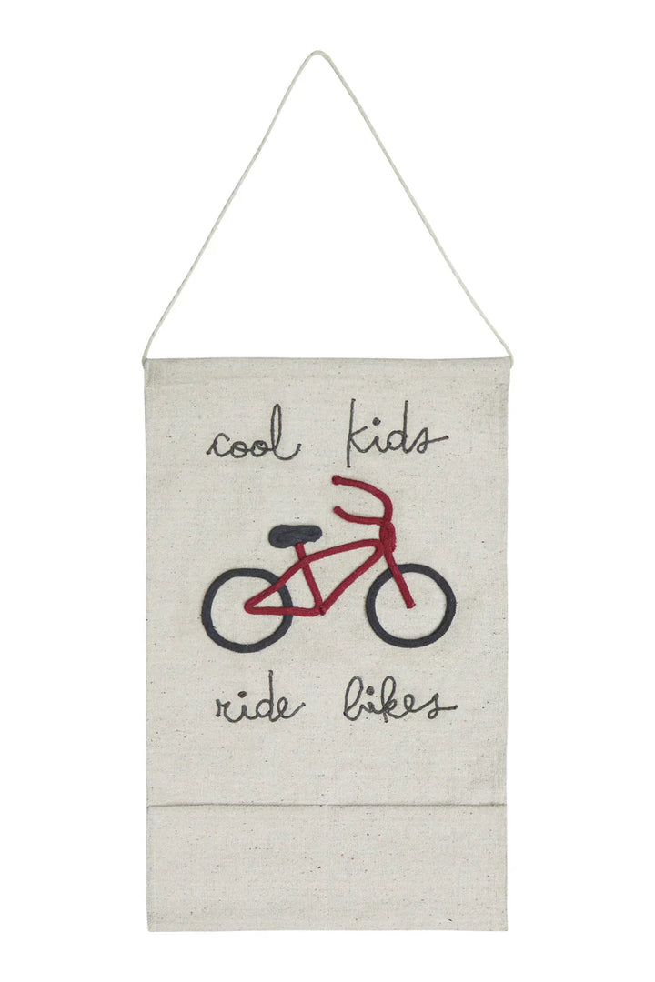 Cool Kids Ride Bikes Wall Pocket Hanger 1