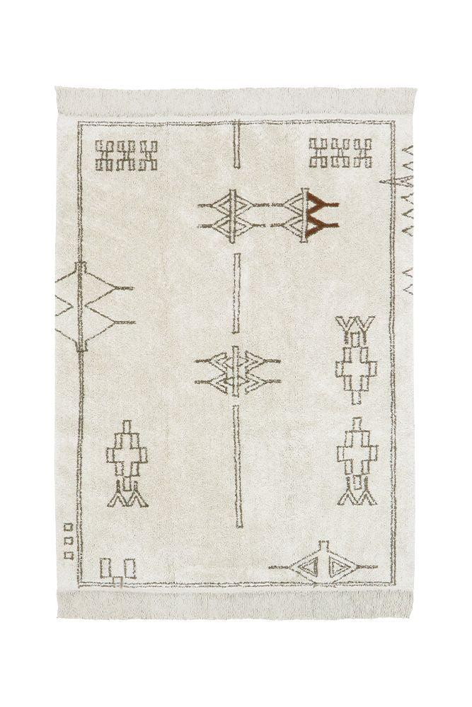 Nomad Kerman Natural Washable Rug 1