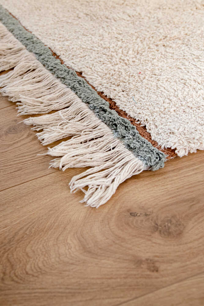 Lanes Vintage Blue Washable Rug 4