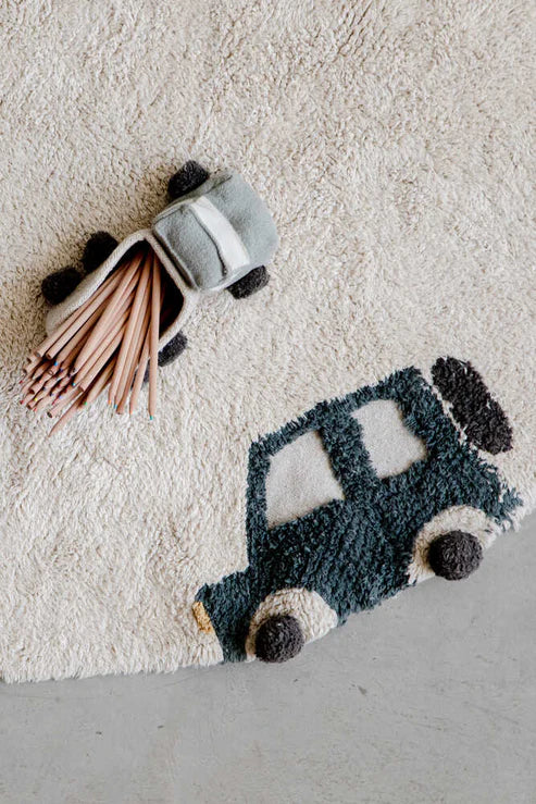 Wheels Washable Round Rug 4