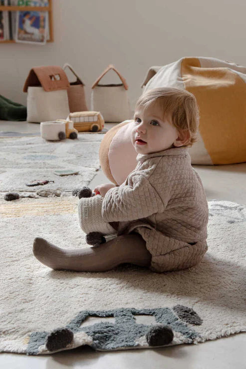 Wheels Washable Round Rug 5