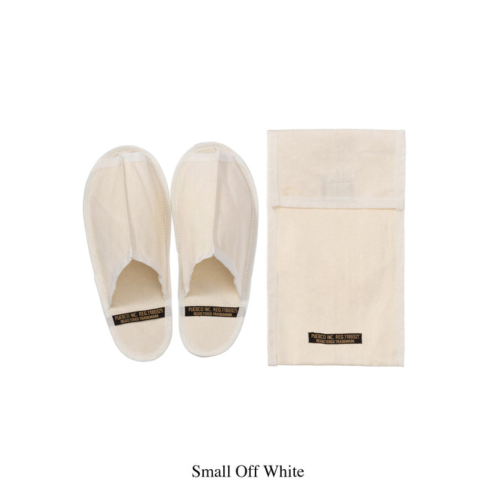 Waxed Canvas Portable Slipper - Large - Off White