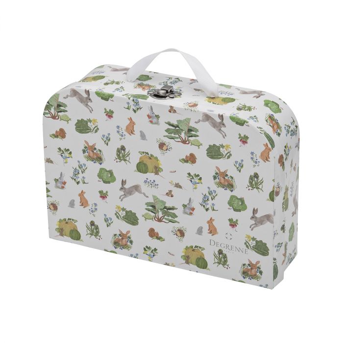 Friends of the Vegetable Garden Suitcase & Fruit Bowl Set with Bib by Degrenne Paris
