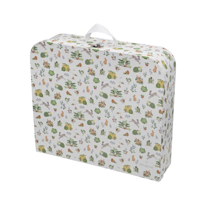 Friends of the Vegetable Garden Suitcase Plate & Bowl Set with Bib
