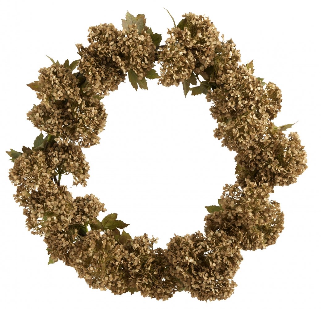Jurmo Hydrangeas Wreath in Beige