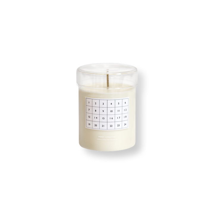 Scented Christmas Calendar Candle in Various Colors