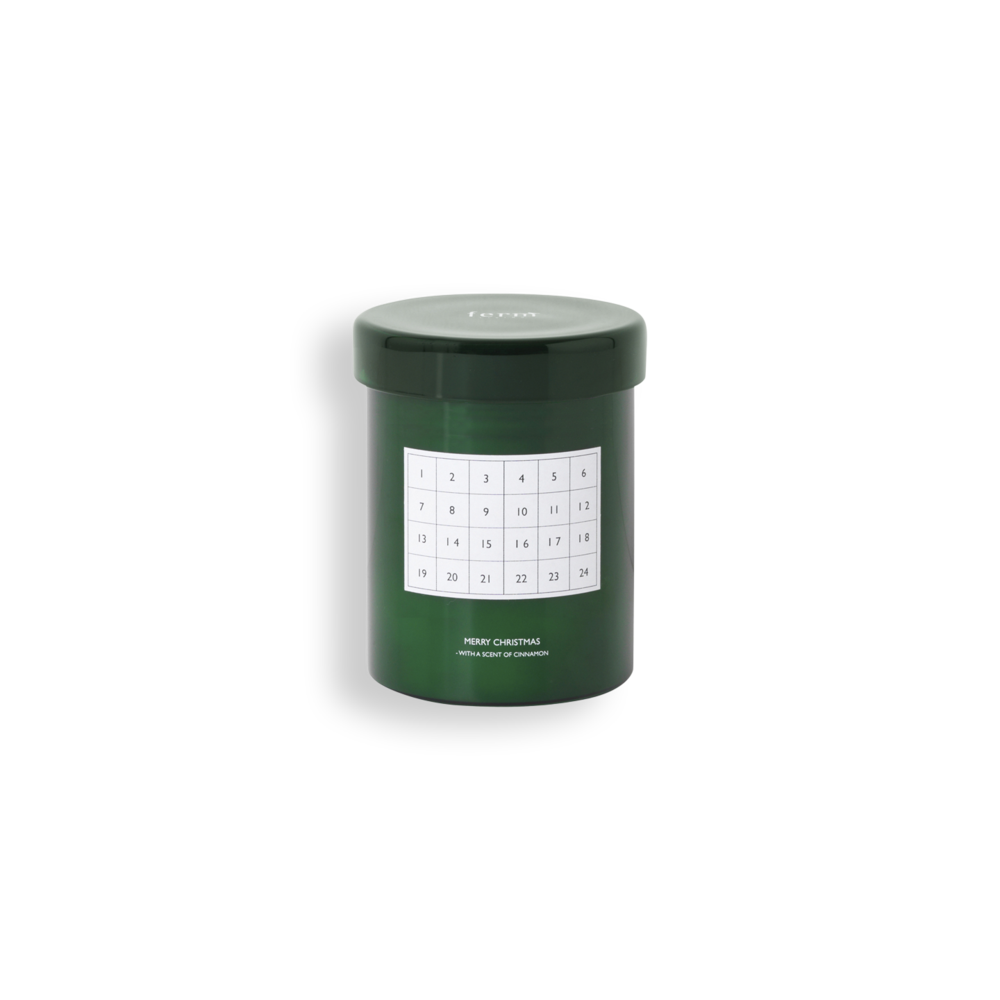 Scented Christmas Calendar Candle in Various Colors