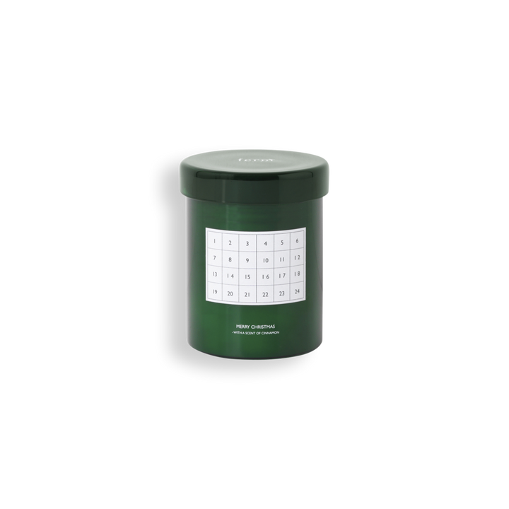 Scented Christmas Calendar Candle in Various Colors