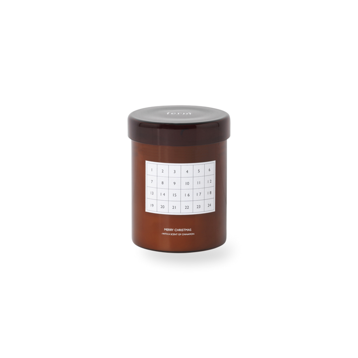 Scented Christmas Calendar Candle in Various Colors