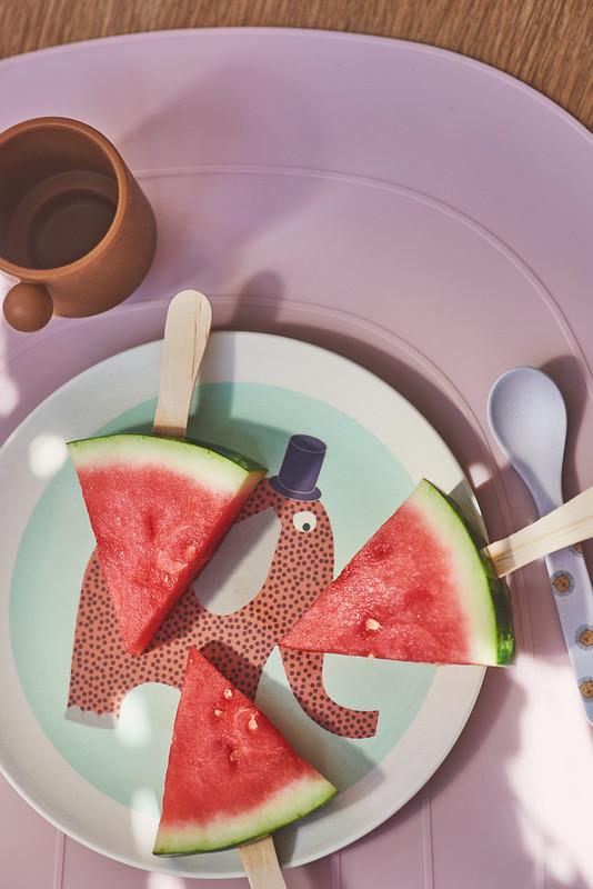 Lion Bamboo Spoon Set in Grey