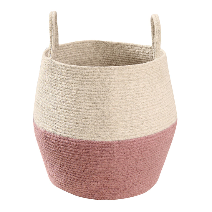 Zoco Basket in Ash Rose & Natural design by Lorena Canals