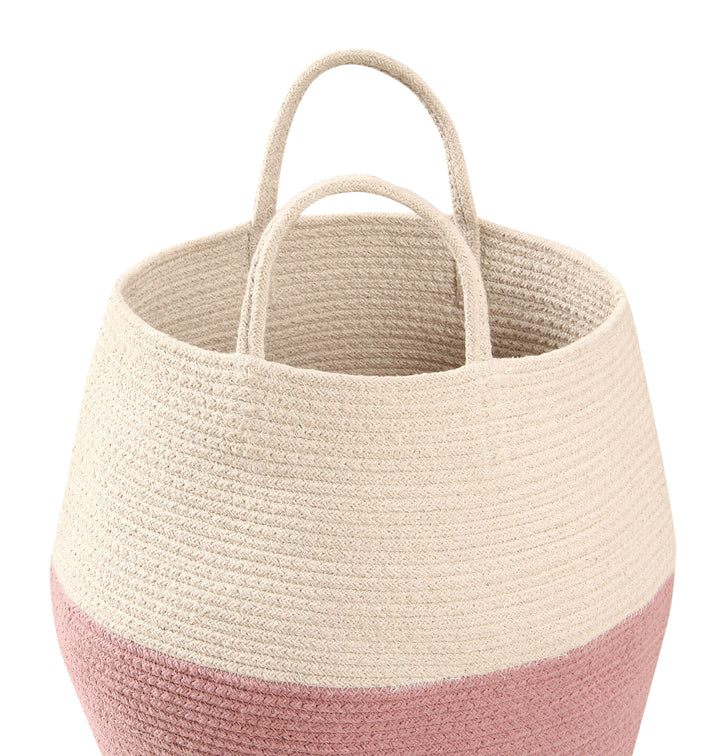 Zoco Basket in Ash Rose & Natural design by Lorena Canals