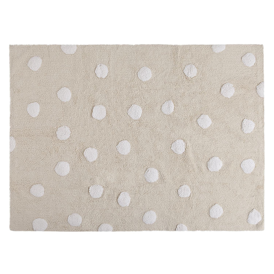 Polka Dots Rug in Beige & White design by Lorena Canals