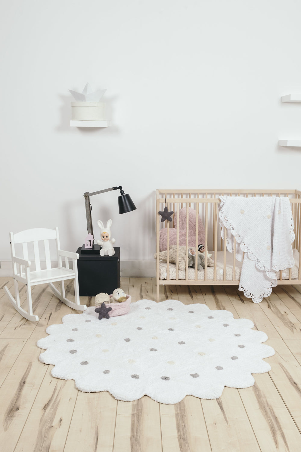 Little Biscuit Rug in White design by Lorena Canals