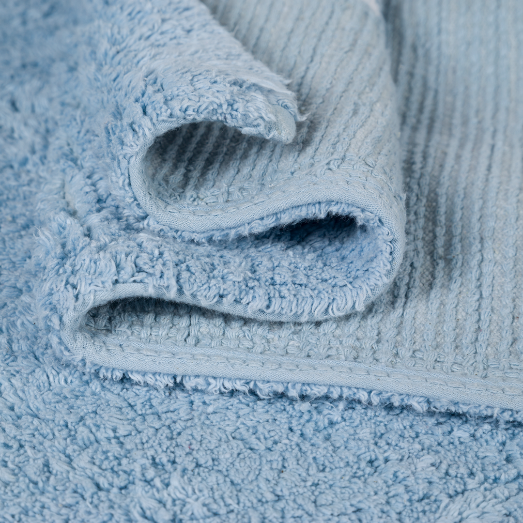 Stars Washable Rug in Blue & White