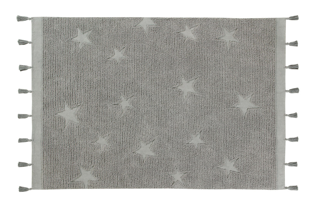 Hippy Stars Rug in Grey design by Lorena Canals